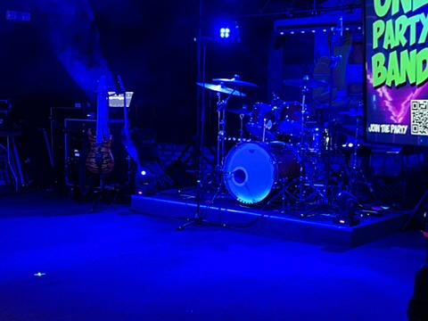 That One Party Band stage setup
